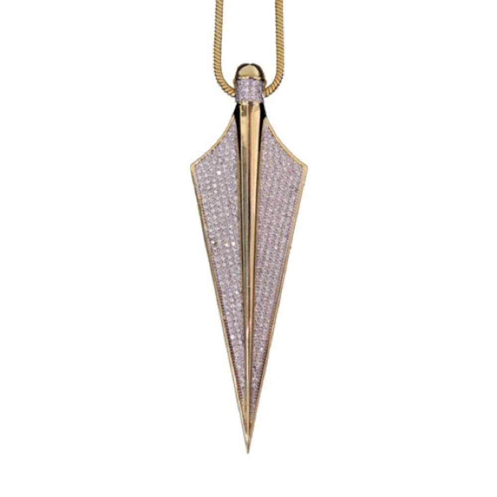 nOir JEWELRY Onatah Pendant Necklace (Rhodium)